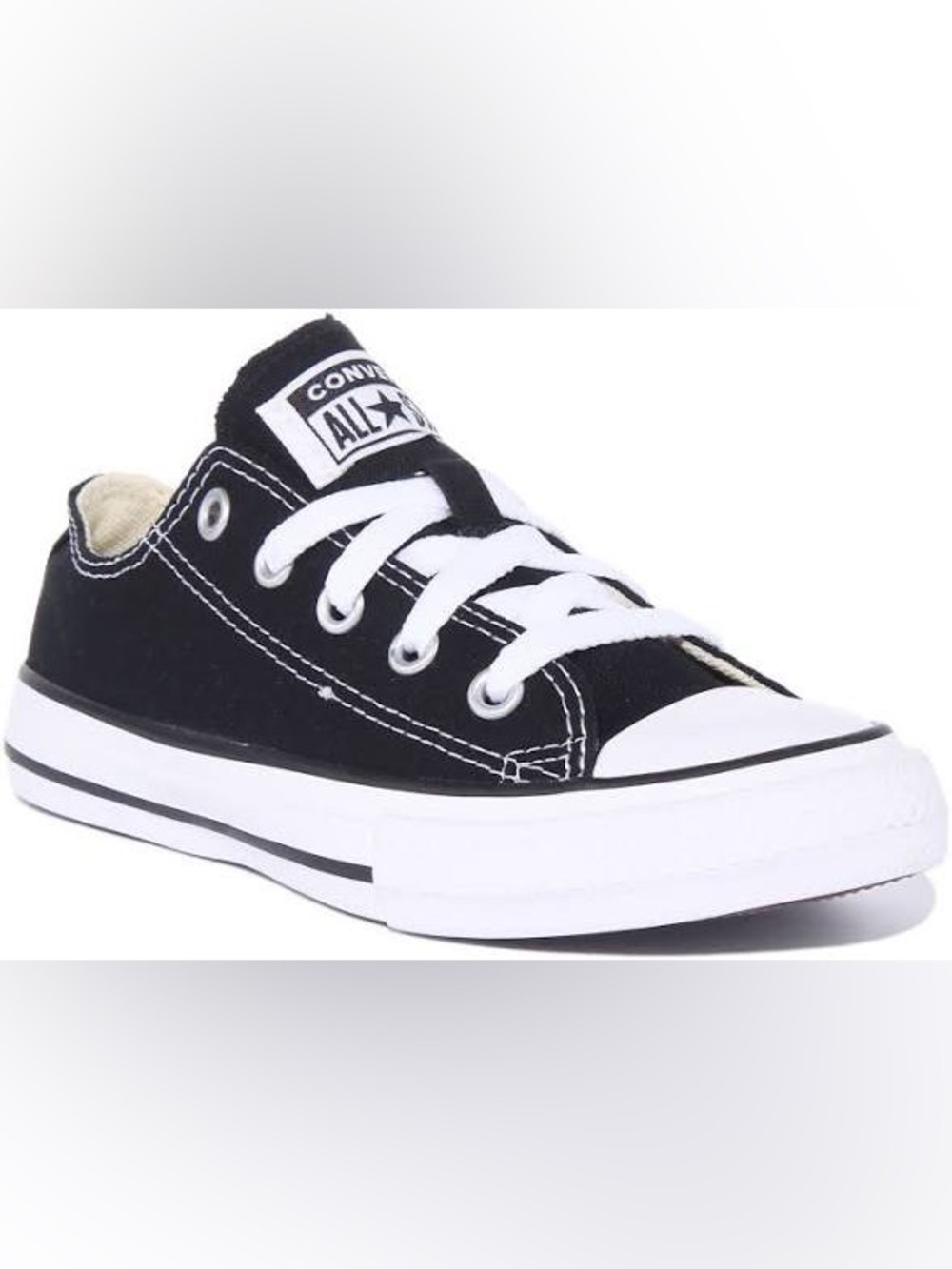 Converse Chuck Taylor All Star Kids Black Low Top Sneakers Size 12